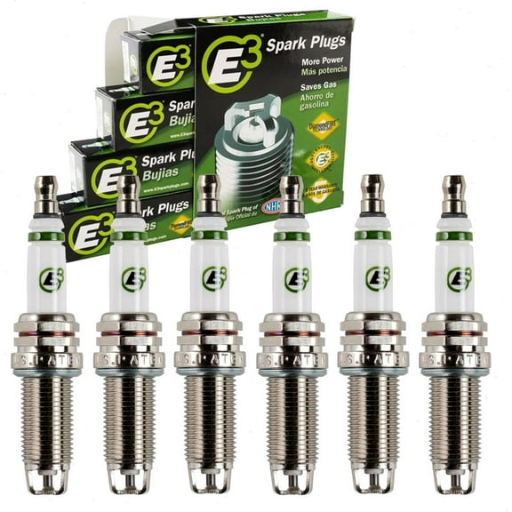 6 pc E3 Spark Plugs compatible with Subaru Legacy 3.0L 3.6L H6 2008-2015
