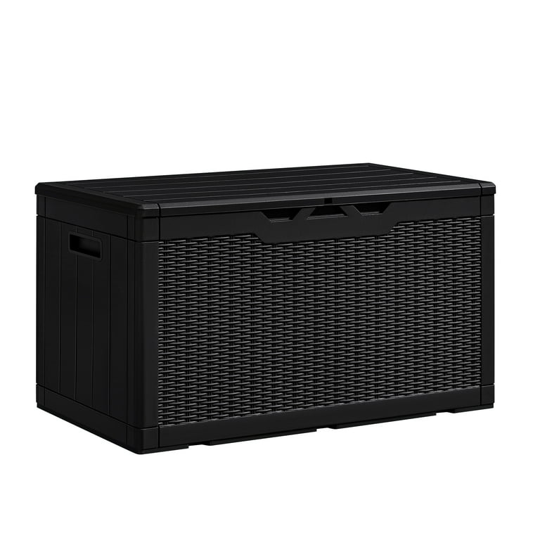 Vineego 100 Gallon Resin Deck Box, Outdoor Bin, All-Weather, UV