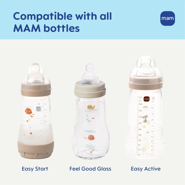 MAM Size 2 Medium Flow Bottle Nipple, 2+ Months, 2 Pack - Walmart
