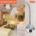 thumbnail image 3 of Pengxiang Hose Wall Sconce Metal Flexible 2PCS 360° Rotation Wired LED Reading Lamp, 3 of 10
