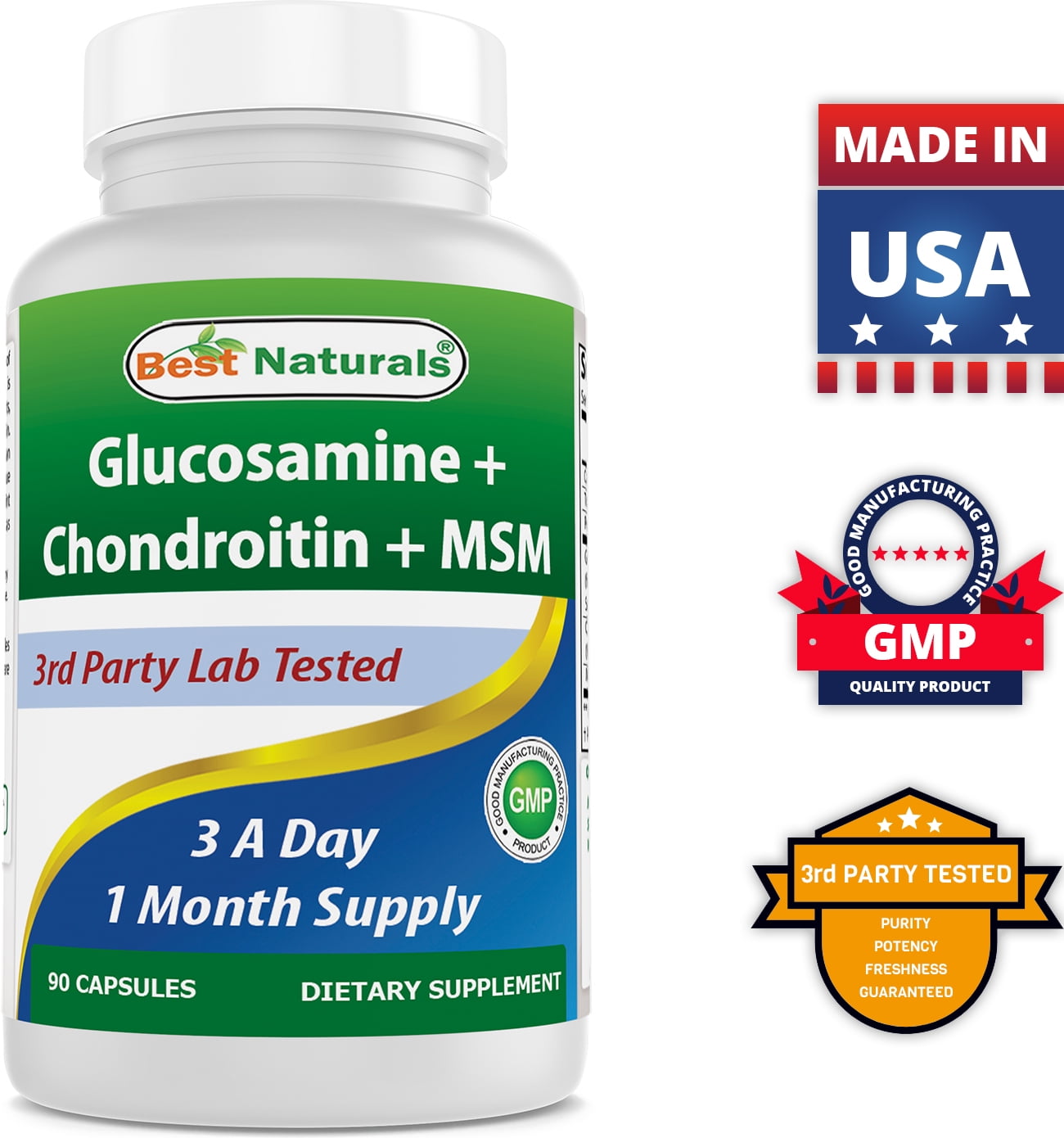 Glucosamin & Chondroitin + MSM - 90 Kapseln – Produktbild-Vorschau 9