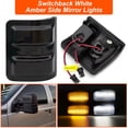 thumbnail image 4 of Speravity 2 piezas de luz de espejo lateral de automóvil de plástico desmontable izquierda derecha impermeable reemplazo de accesorios de Bombillas para automóviles, 4 of 6