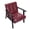Burgundy, variant on HomeMiYN Mid Century Modern Accent Chair with Wooden Frame, Faux Leather Reading Armchair for Living Room, Dark Blue