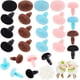 thumbnail image 1 of Narices de seguridad flocadas, 24 juegos, narices ovaladas, manualidades, narices de amigurumi, narices de cerdo rosa, narices de peluche de terciopelo con arandelas para títeres de ositos de, 1 of 7