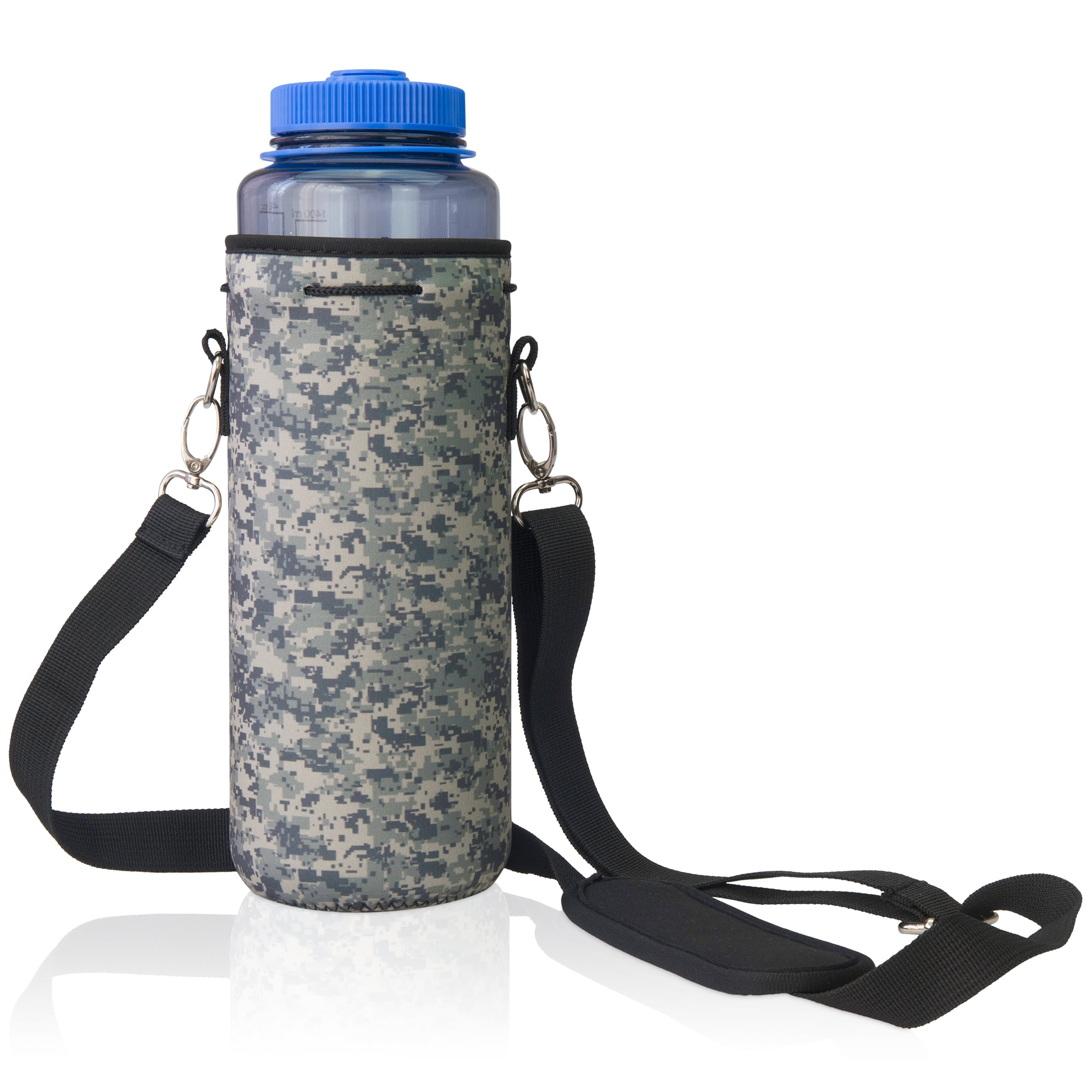 Nuovoware Water Bottle Carrier Bag Fits Stanley 40 oz Tumbler with Handle, Water Bottle Bag with Adjustable Shoulder Strap, Neoprene Bottle Holder