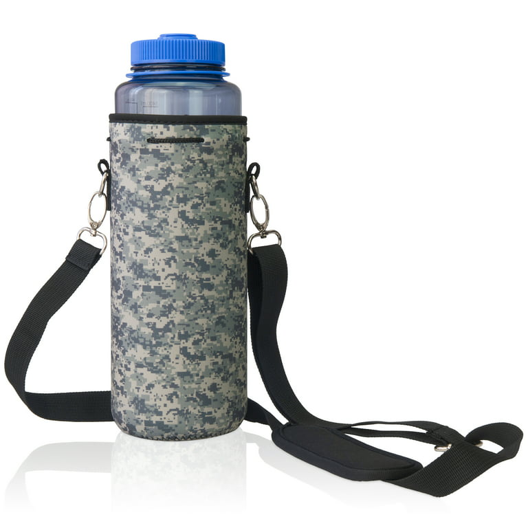 Water Bottle Carrier Bag 40oz Water Bottle Holder Neoprene Water Bottle  Sling Holder with Shoulder Strap & Straw Cover, for Quencher Tumbler with