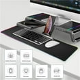 thumbnail image 3 of Support de Cahier d'Ordinateur avec Tiroir de Rangement Support de Table avec 4 Ports USB Résistants à l'Usure Bureau Robuste Dortoir Noir, 3 of 9