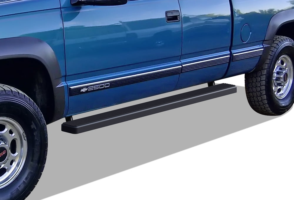 APS iBoard Running Boards 5in Black Compatible with Chevy GMC CK 1988