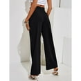 thumbnail image 4 of Pantalones largos de salón, pantalones de pierna ancha para mujer, pantalones casuales de cintura alta, pantalones de pierna ancha, alta capacidad, 4 of 6