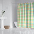 thumbnail image 2 of Colorful Grid Checkered Pattern Shower Curtain 72"x84" ,Bathroom Decorative Shower Curtains Set with 12 Hooks,Modern Waterproof Washable Shower Curtain, 2 of 6