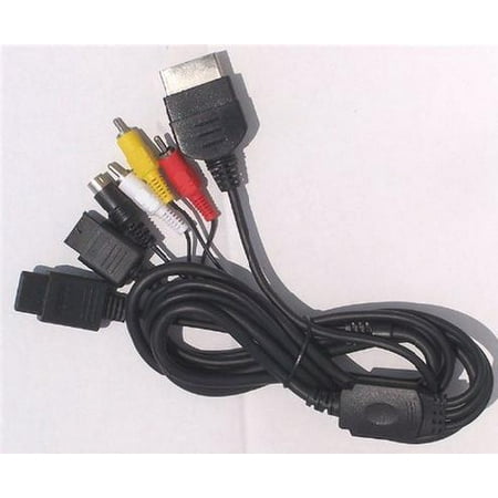 PSX/2 Gamecube Xbox 3in1 A/V S-Video Cable