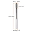 thumbnail image 2 of Uxcell 2 Pack 6.1mm H7 C1/K30 Tungsten Carbide Tip Straight Flutes Lathe Machine Chucking Reamers, 2 of 5