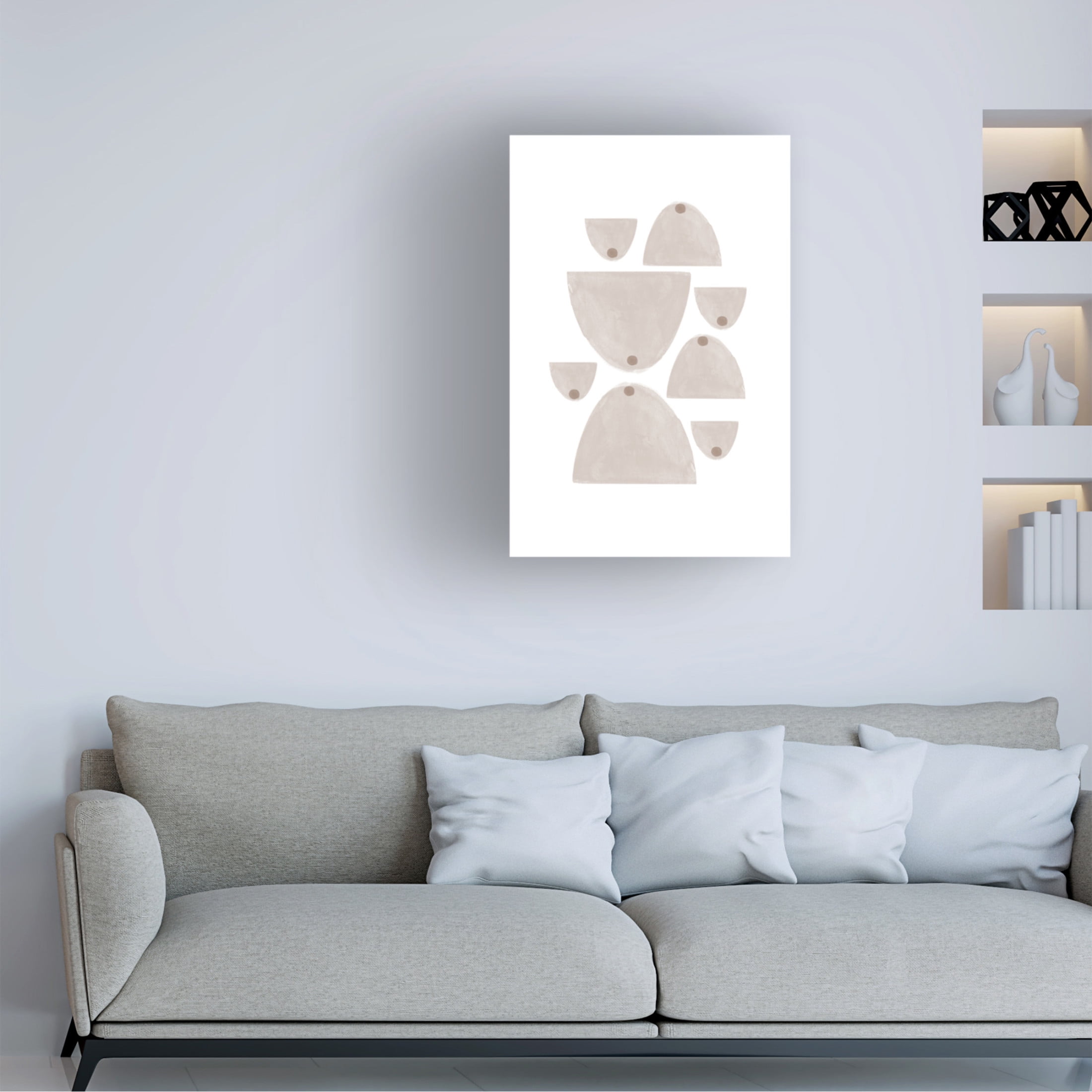 Trademark Fine Art THE MIUUS STUDIO Soft Composition No3 Canvas Wall Art