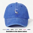 thumbnail image 2 of Capa Béisbol Tonta Bordada Sombrero Vintage Ajustable (real) Azul Rojo, 2 of 8