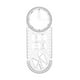 thumbnail image 1 of Regla de dibujo geométrico multifuncional, regla de plantilla, transportador giratorio, regla de dibujo matemático para suministros de oficina, 1 of 9