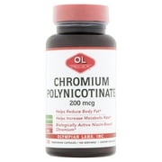 Olympian Labs Inc. Chromium Polynicotinate Vegetarian Capsules, 200 mg, 100 count