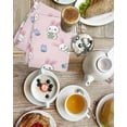 thumbnail image 4 of Easter Bunny Kitchen Dish Towels for Drying Dishes Set of 2, Cute Rabbits Eggs Tulips Flowers Rustic Pink Waffle Weave Microfiber Hand Tea Bathroom Towels Quick Dry & Absorbent Towel 15.7x23.6, 4 of 7