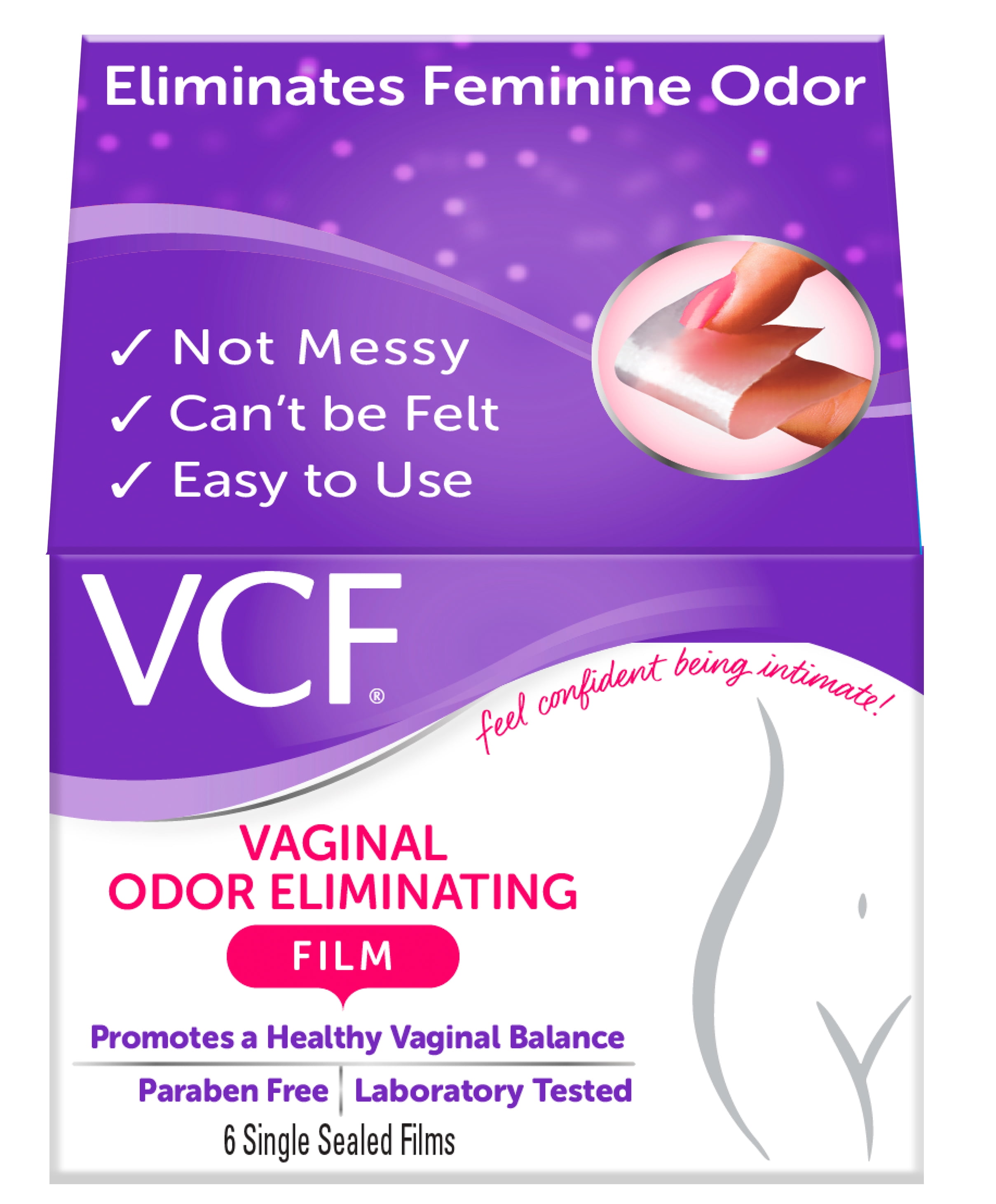 Vcf Vaginal Odor Eliminating Film 6ct Walmart Com