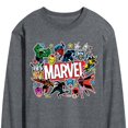 thumbnail image 3 of Marvel - Sticker Collage - Men's Long Sleeve Graphic T-Shirt, 3 of 5