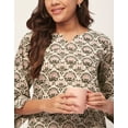 thumbnail image 5 of Moomaya Sleepwear, Printed Night Suit For Women, Cotton Kurta Pajama Set Pjs Loungewear, 5 of 9