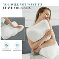 thumbnail image 5 of JONPONY Memory Foam Cervical Neck Pillow, Ergonomic Contour Design for Neck & Shoulder Pain Relief, Breathable, White, 1 Piece, 5 of 10
