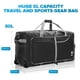 thumbnail image 3 of Bolsa de viaje Bago Rolling de 80 litros con ruedas, impermeable, negra, 3 of 9