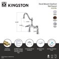 thumbnail image 4 of Kingston Brass KS3231BL Restoration Two-Handle 2-Hole Deck-Mount Clawfoot Tub Faucet in Polished Chrome, 4 of 5