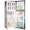 Silver, variant on 4.5 Cu. ft. Compact Refrigerator 2 Door with Freezer,5 Adjustable Thermostat & 4 Removable Glass Shelves