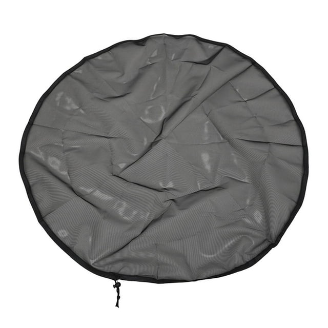 S SERENABLE Housse en Maille pour Baril de Pluie, Filet Réutilisable pour Baril de Pluie pour Jardin et Terrasse Extérieurs 60 cm
