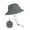Gray, variant on Luxtrada Quick Dry Waterproof Packable Bucket Hat for Women Men Outdoor Sun Hats with Detachable Chin Strap (Black)