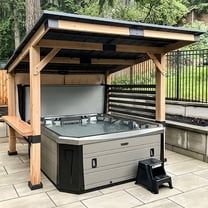 MeetLeisure 10 ft. x 12 ft. Solid Wood Patio Gazebo