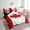 Red, variant on Erosebridal Canadian Flag Bedding Twin Size, Aesthetic Red White Comforter Sets with Sheets, Patriotic Duvet Set, Lightweight Bedroom Decorative, Reversible 7-Piece