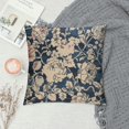 thumbnail image 2 of Creowell Block Print Floral Print Duck Throw Pillow Covers, Vintage Pillow Covers for Sofa and Couch, Outdoor Cushion Cover with Boho Home Decor, 2 of 5