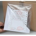 thumbnail image 7 of 100 Pack Clear Packing Slip Pouches, 7" x 5.7" Waterproof Shipping Label Sleeves with Adhesive, 7 of 7