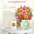 thumbnail image 4 of WaaHome Pop up Mother's Day Card Colorful Dahlia Flower Bouquet, 12 Inch Large Handmade Greeting Cards for Mom, Wife, Grandma, 3D Paper Flower Gift with Envelope & Note Tag, 4 of 7