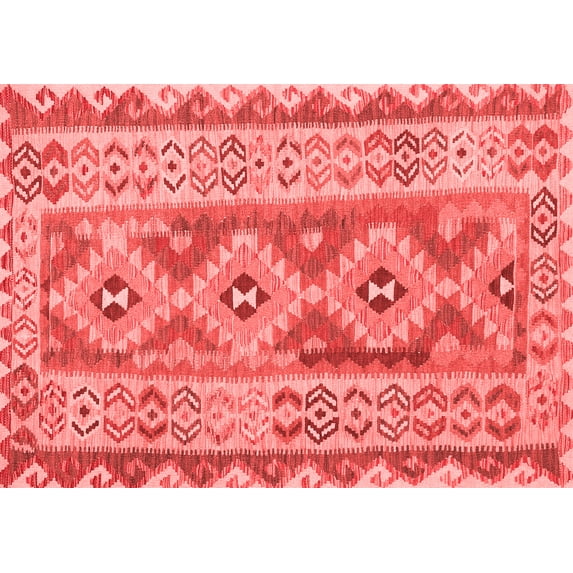 Ahgly Company Indoor Rectangle Southwestern Red Country Area Rugs, 2' x 4'