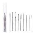 thumbnail image 3 of Large Eye Sewing Needle Set,Stainless Steel Craft Needles,Yarn Knitting Stitching Needles,Multi-size Smooth Metal Needle with Plastic Storage Bottle Package,Durable Hand Sewing Needle for Art,Silver, 3 of 4