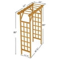 thumbnail image 3 of Wooden Arbor   Wedding Ceremony Arch  Plant Climbing Trellis & Christmas Decor Pergola for Garden Backyard, 3 of 19