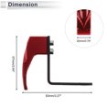 thumbnail image 4 of Gancho colgante para motocicleta Cuadrado Soporte para casco de motocicleta Equipaje Soporte para bicicletas Rojo 83mm de longitud, 4 of 7