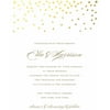 Gartner Studios Gold Dots Standard Wedding Printed Invitation, 5" x 7"