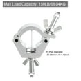 thumbnail image 2 of Uxcell Light Truss Clamps, Lighting Pipe O Clamp for 1.18-1.22inch OD 150lb Single, 2Pack, 2 of 6