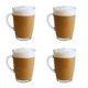 thumbnail image 1 of Set 4 Tazas para Café Latte Transparentes Vidrio 360ml Vittori, 1 of 1