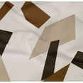 thumbnail image 5 of oneOone Cotton Poplin Twill Brown Fabric Geometric Dress Material Fabric Print Fabric By The Yard 56 Inch Wide, 5 of 6