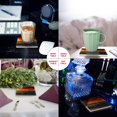thumbnail image 2 of POGLIP Rough Sea Set of 6 Coaster for Drinks, Absorbent Ceramic Stone Coasters Cup Mat with Cork Base for Home Kitchen Room Coffee Table Bar Decor, 2 of 4