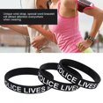 thumbnail image 4 of Wristband Gift, Simple And Stylish Elastic Bracelet Words Designs Wristbands, For Men Outdoor, 4 of 8