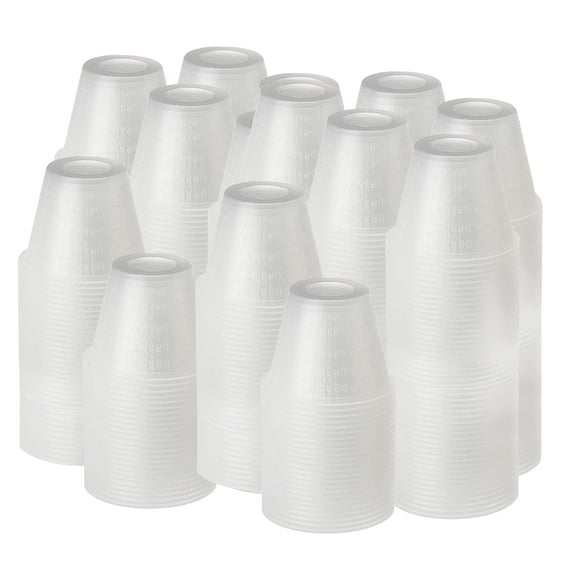 [2000 Count - 1 oz.] Perfect Stix Disposable Graduated Plastic Medicine Cups - For Mixed Pills, Medication Measuring, Resin Mixing, Mouthwash