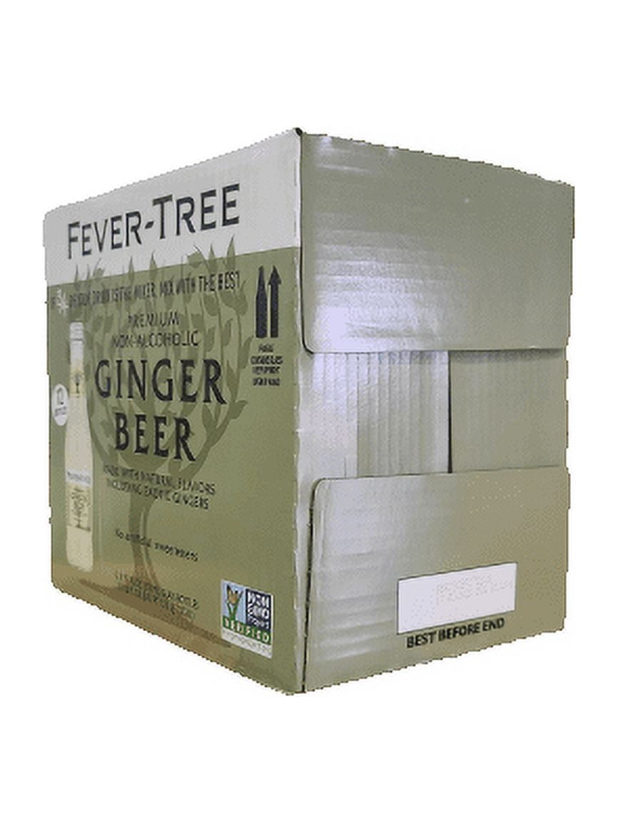 Fever Tree Ginger Beer 9.3 oz, Pack of 12 - Non-Alcoholic Mixer