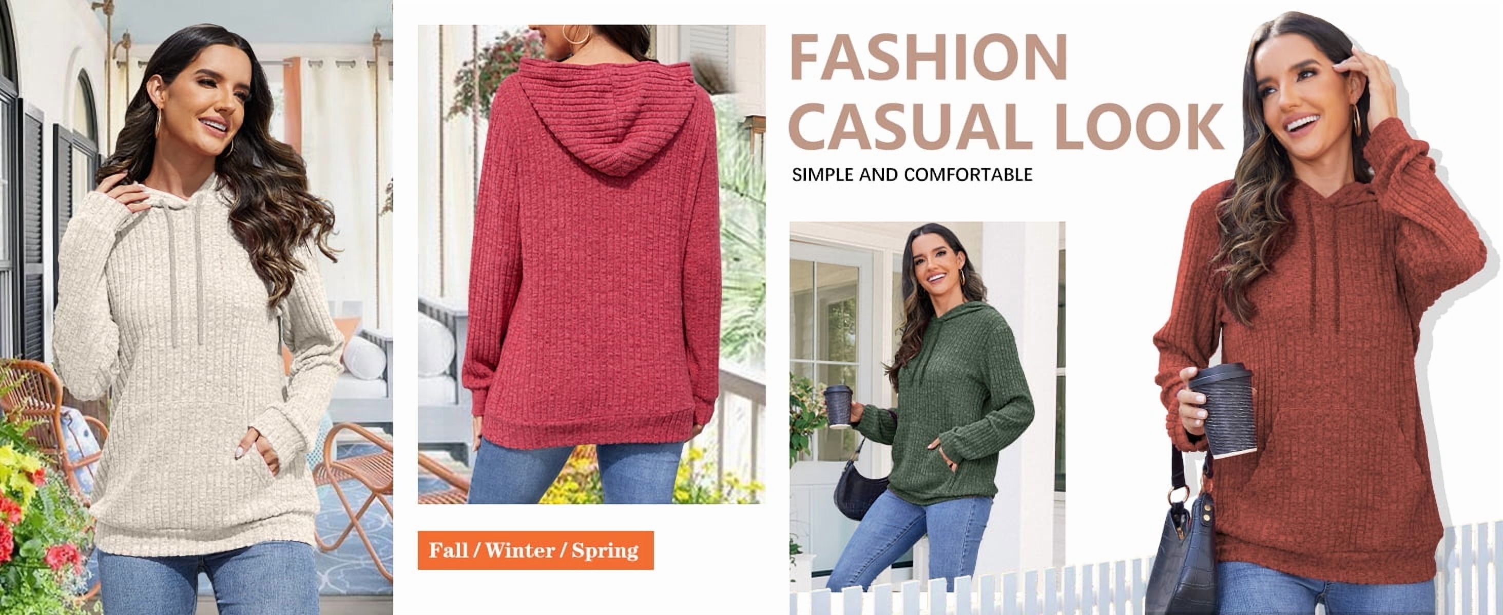MOSHU Women's Loose Pullover Hoodie photo 7