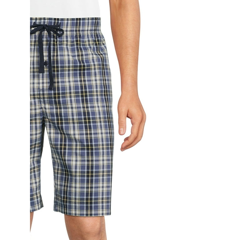 Hanes Men's and Big Men's Woven Stretch Sleep Jam Shorts, 2-Pack