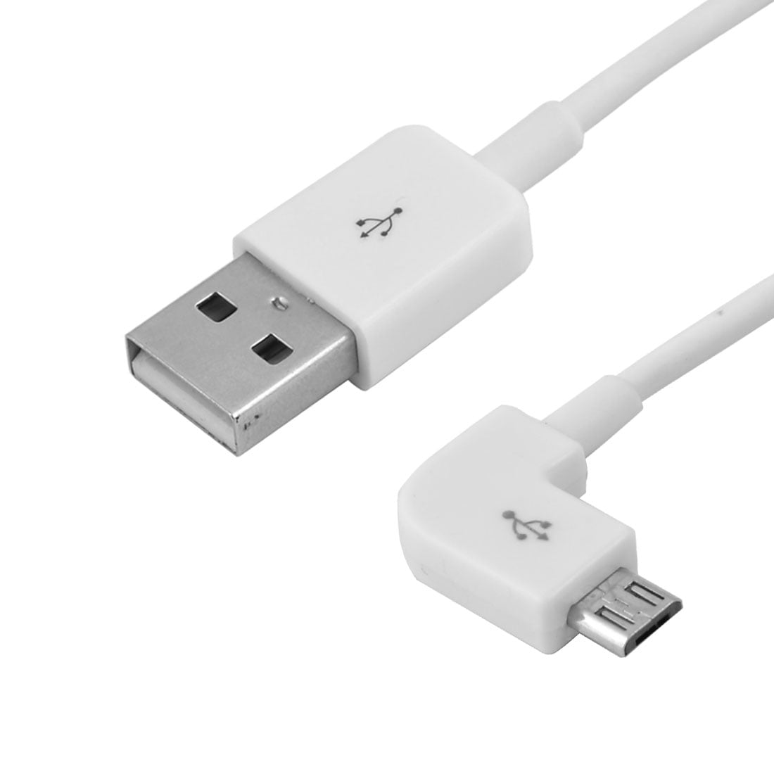 Micro USB Right Angle 90 Degrees Male to Male Charging Cable White 2 Meters Long Walmart Canada